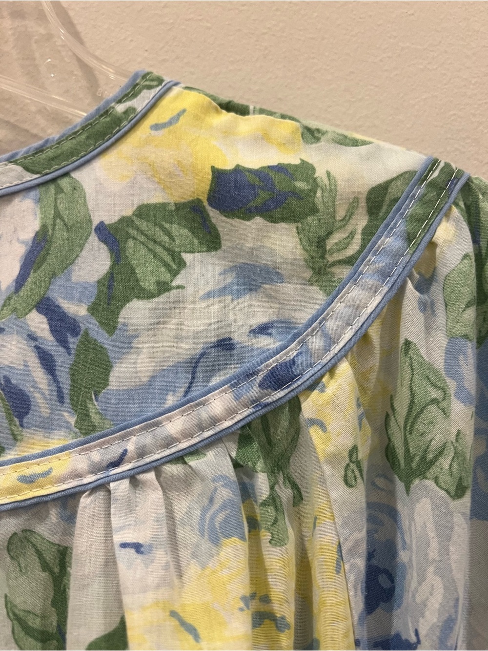 Vermont Country Store Nightgown House Dress Large Floral Ruffle Snap Button Up - Picture 6 of 10